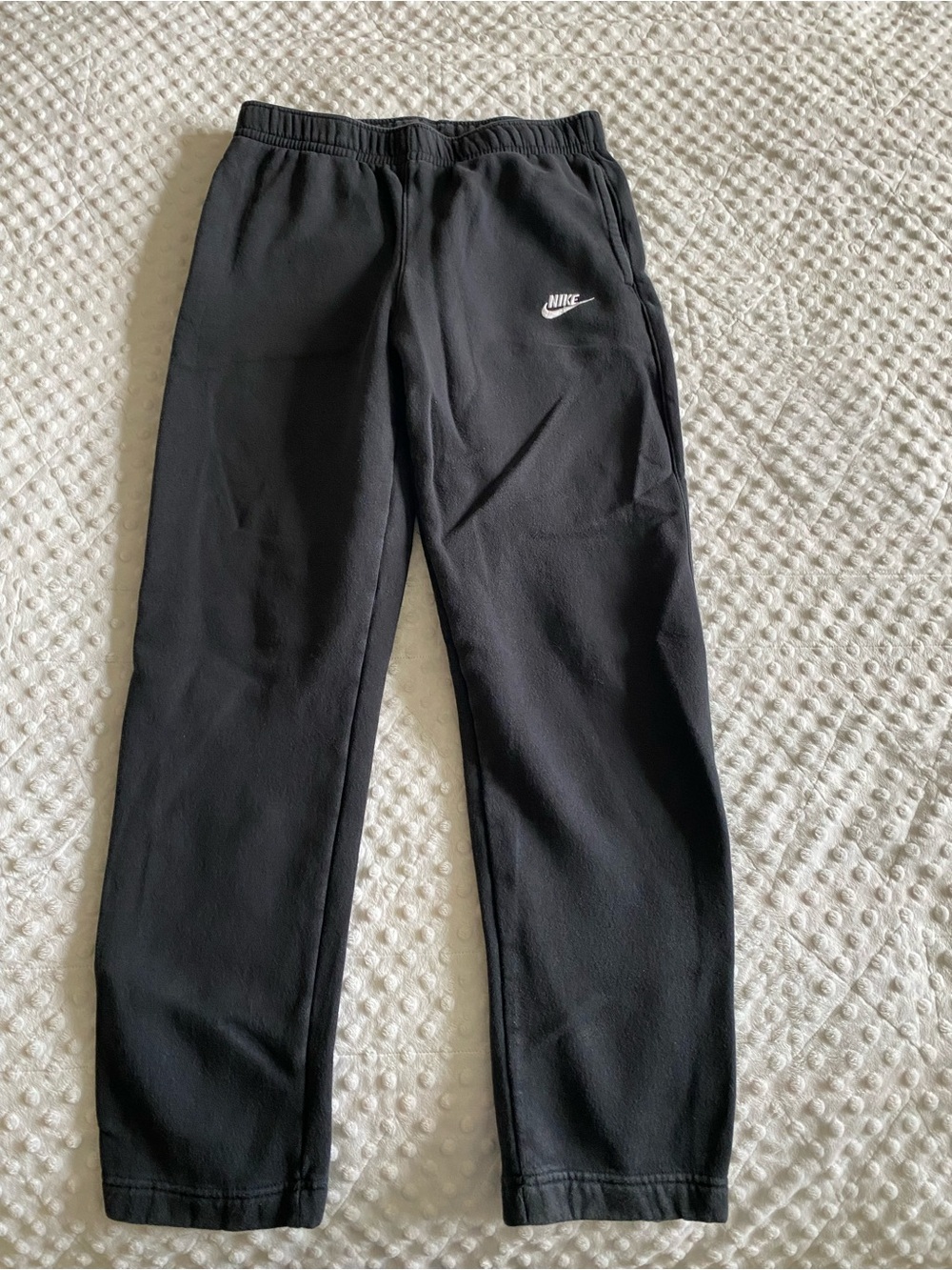 Nike Black Sweatpants with White Swoosh